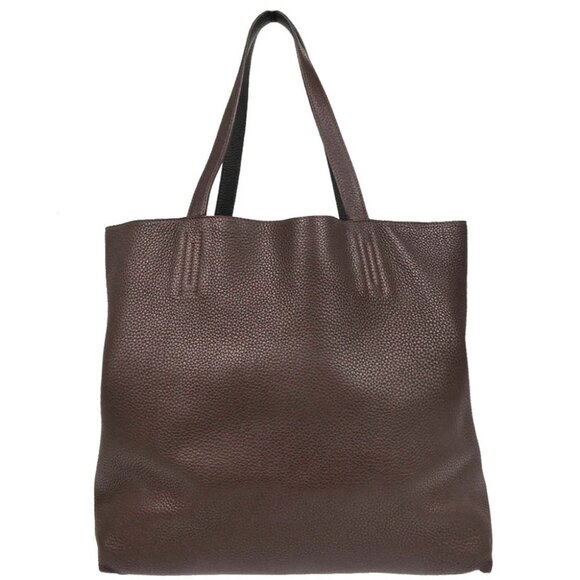Hermes Ebene Black Taurillon Double Sens 36 Reversible Tote Handbag PA□N 195751 - Picture 1 of 9